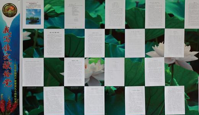 我写佳文献给党