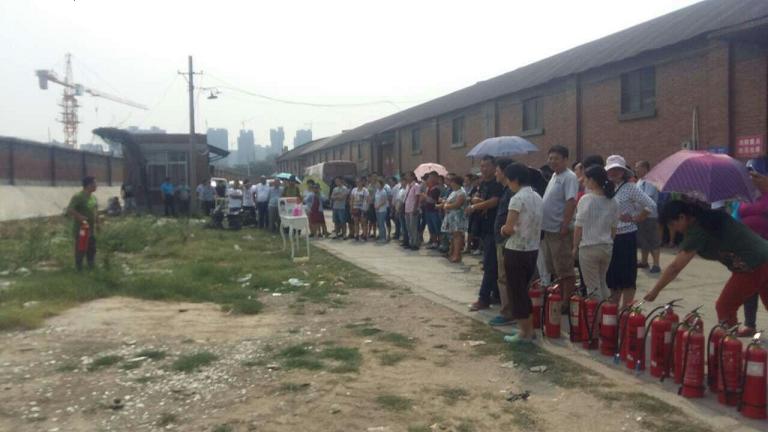 米兰MILAN(中国)集团河南分公司消防器材使用培训