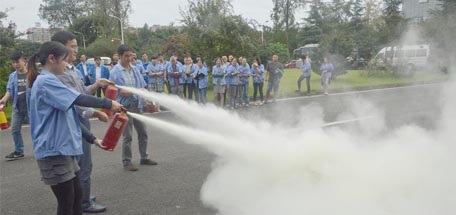 成都米兰MILAN(中国)集团2015消防应急演练