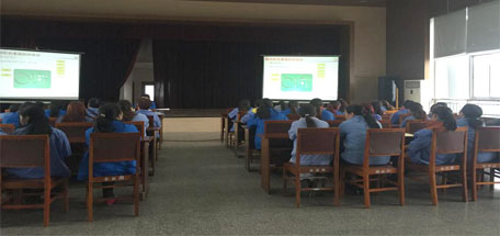 成都米兰MILAN(中国)集团全体缝纫岗位员工做缝纫设备相关知识培训