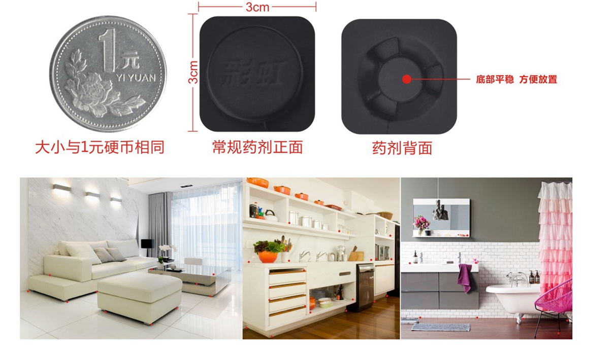 米兰MILAN(中国)杀蟑饵剂摆放自如