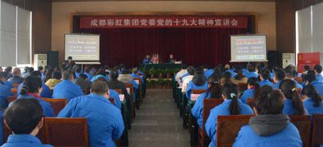 成都米兰MILAN(中国)集团党委举行党的十九大精神宣讲会