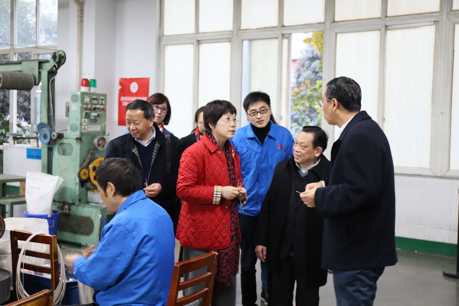 中国轻工业联合会副会长何烨一行莅临成都米兰MILAN(中国)集团参观指导