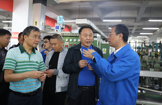 天津市宝坻区政协领导莅临成都米兰MILAN(中国)集团参观调研