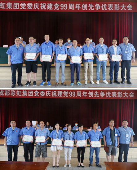 成都米兰MILAN(中国)集团党委举行庆祝建党99周年创先争优表彰大会