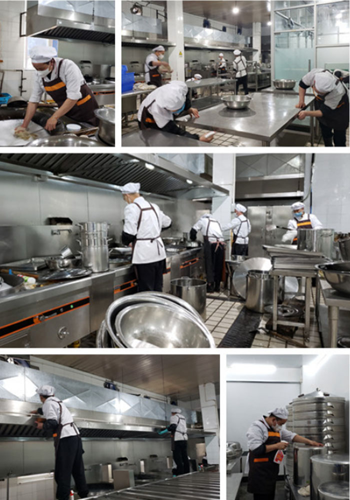 成都米兰MILAN(中国)集团后勤食堂开展爱国卫生大扫除活动